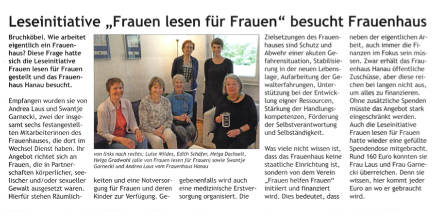 Stadtjournal Bruchköbel Spende Leseclub 09.09.2016
