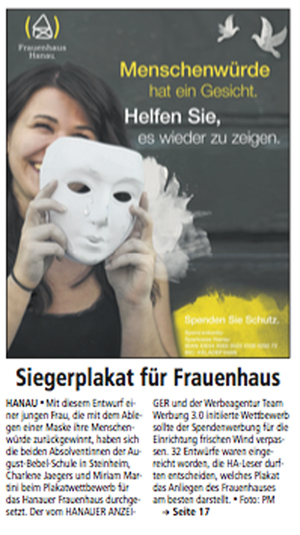 Hanauer Anzeiger Plakatwettbewerb 01.10.2016